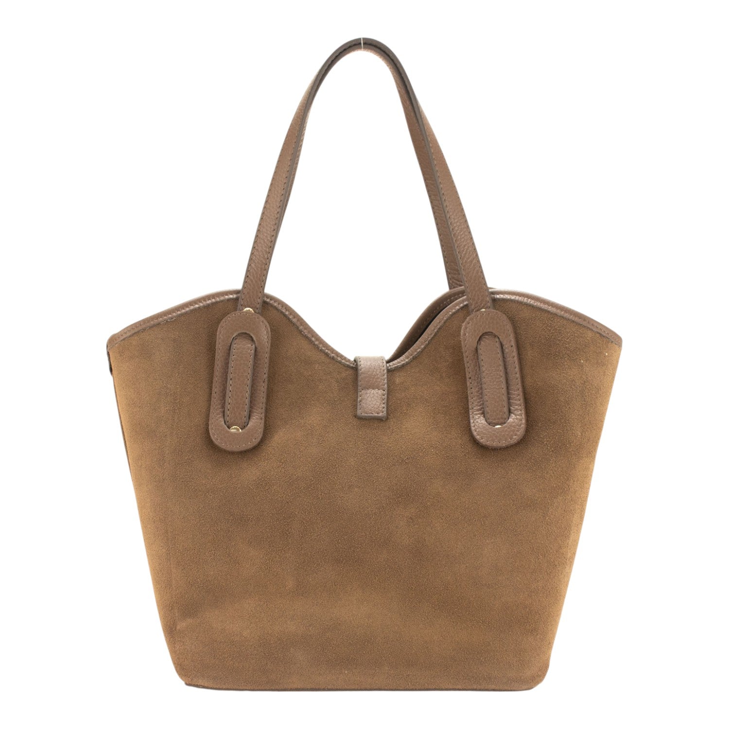 Bolso en Piel Pregato Siena Ante Taupe - KimondoShop