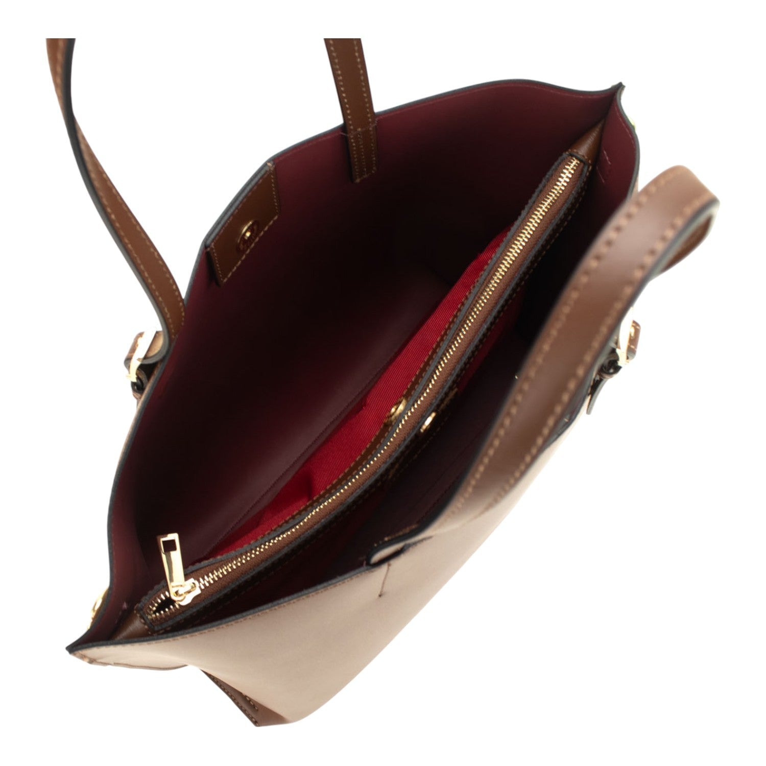 Bolso en Piel Pregato Toscana Camel - KimondoShop