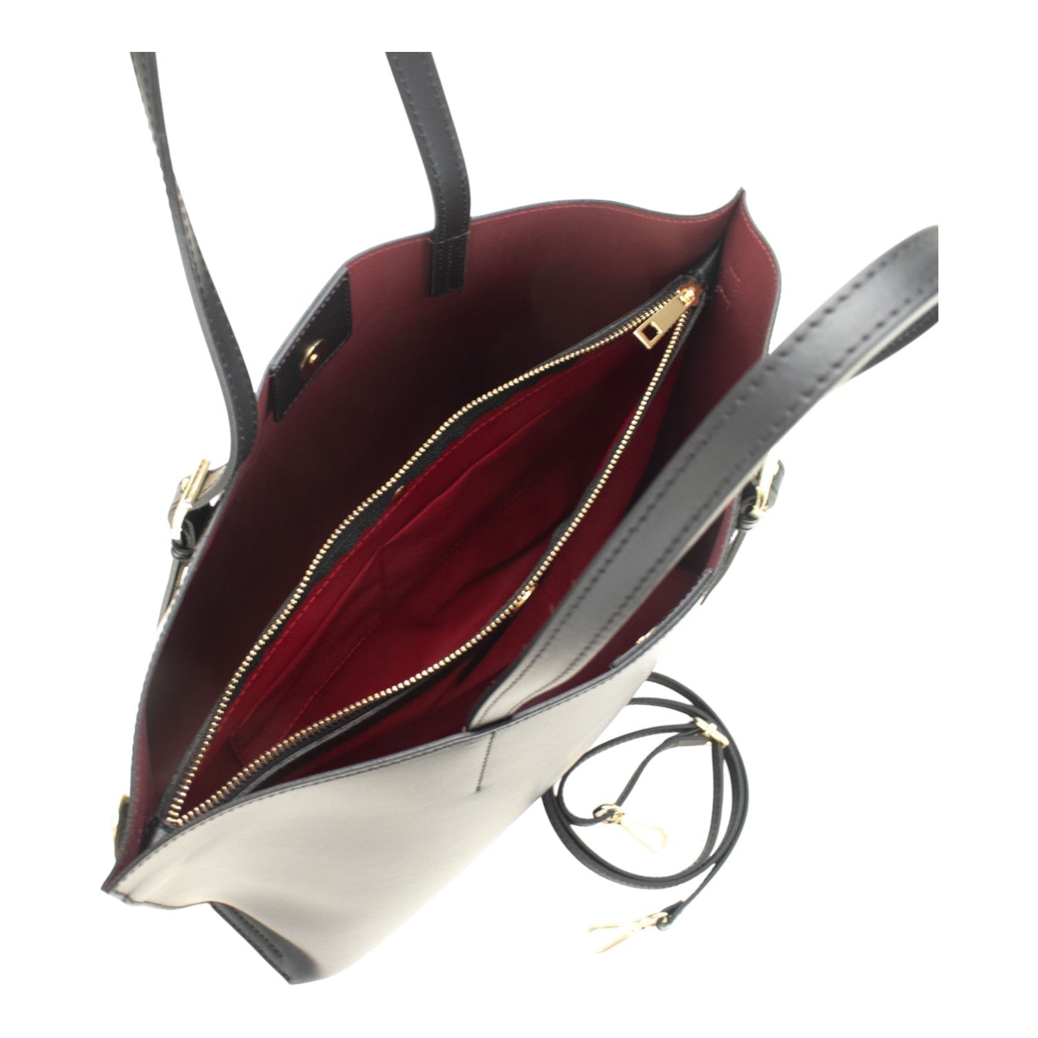 Bolso en Piel Pregato Toscana Negro - KimondoShop