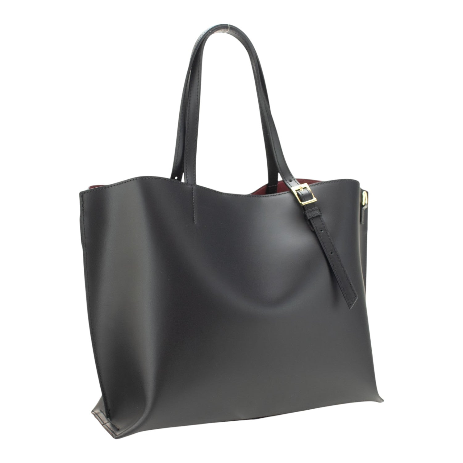 Bolso en Piel Pregato Toscana Negro - KimondoShop