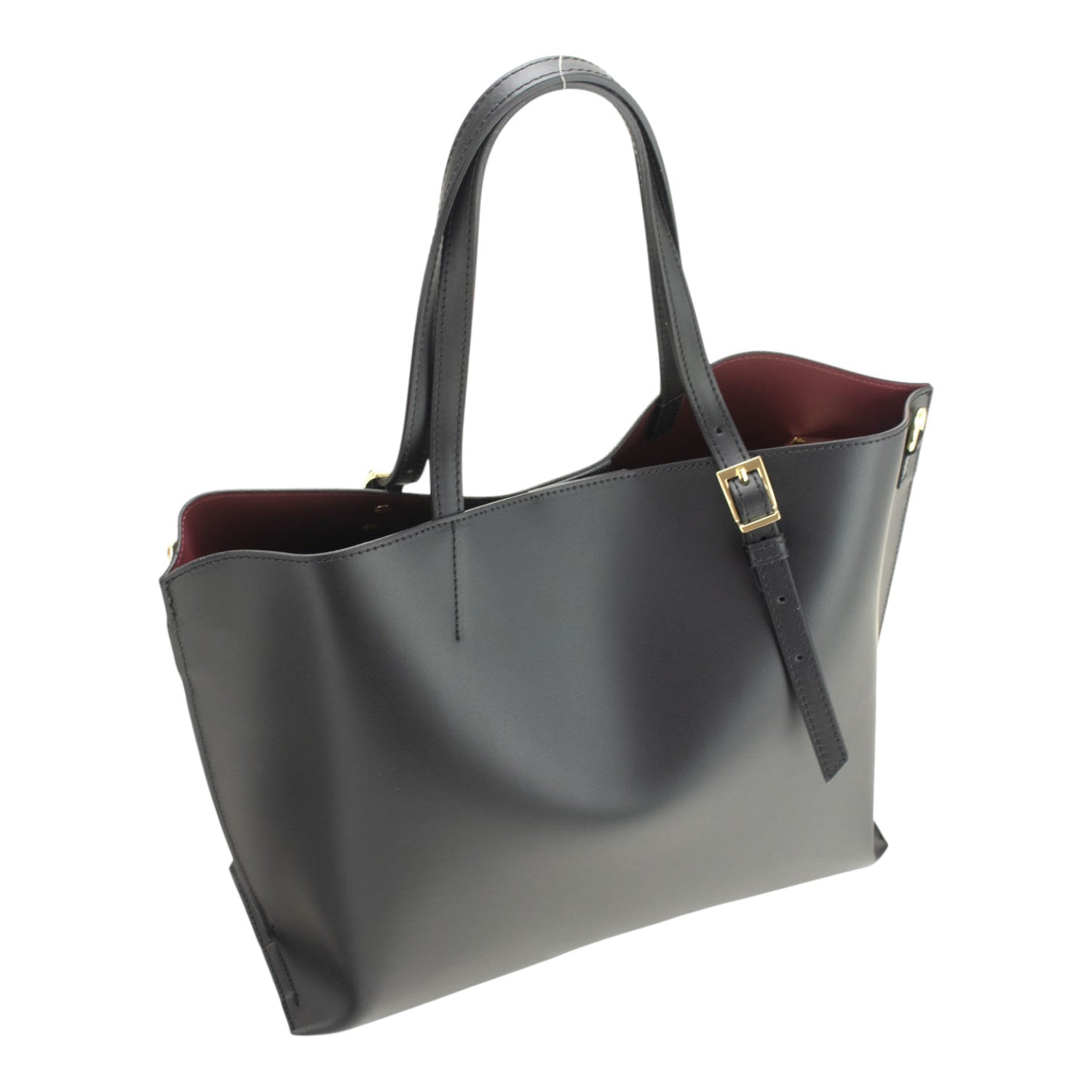 Bolso en Piel Pregato Toscana Negro - KimondoShop