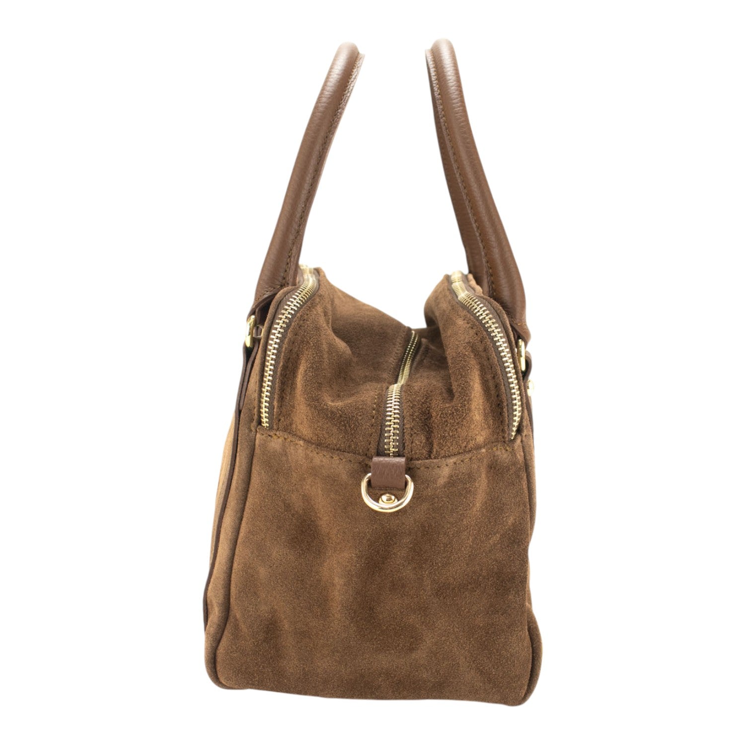 Bolso en Piel Pregato Verona Ante Camel - KimondoShop
