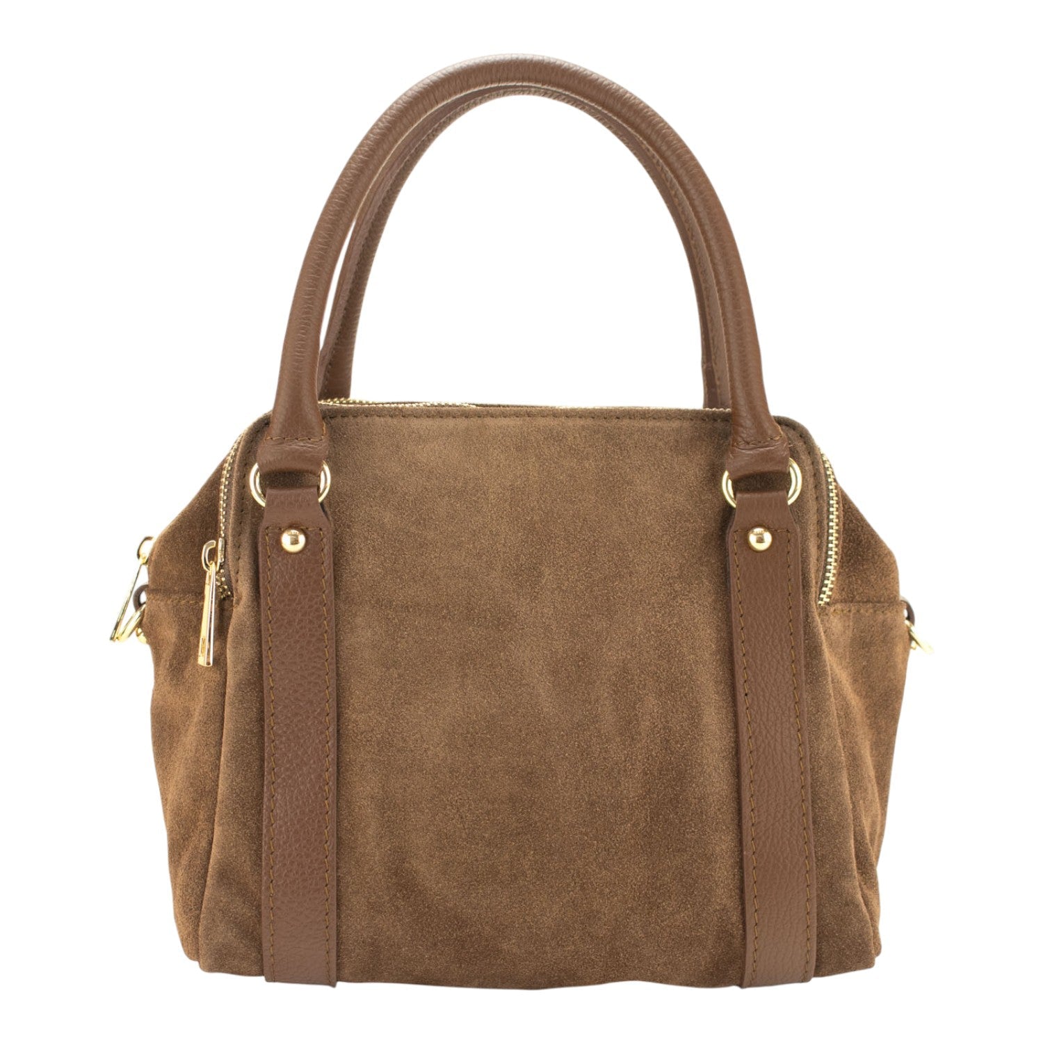 Bolso en Piel Pregato Verona Ante Camel - KimondoShop