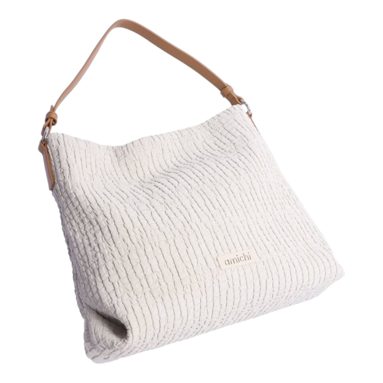 Bolso hobo Amichi Flint Marfil - KimondoShop
