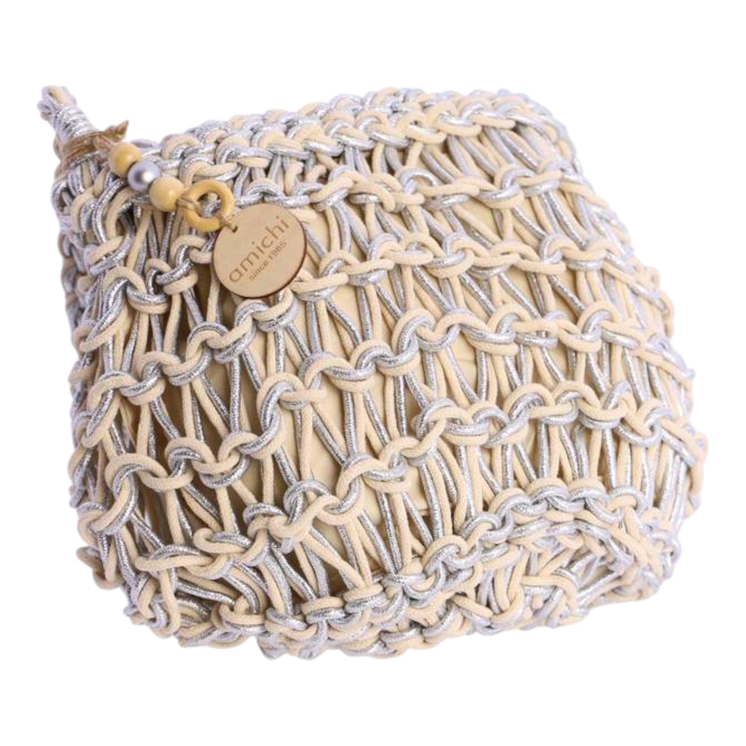 Bolso hombro Amichi hilo Dusk Plateado - KimondoShop