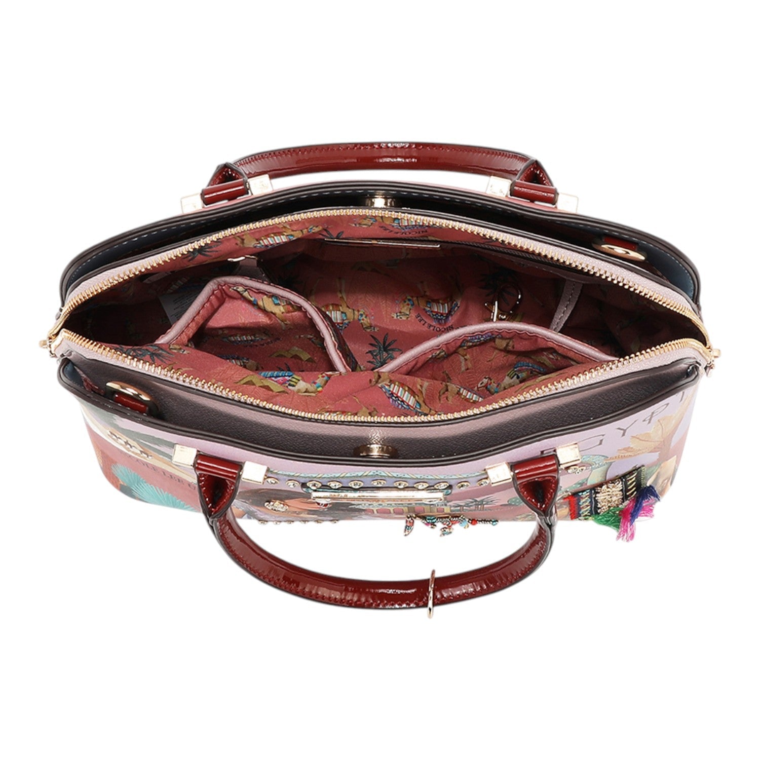 Bolso Satchel Nicole Lee Queen Cleopatra - KimondoShop