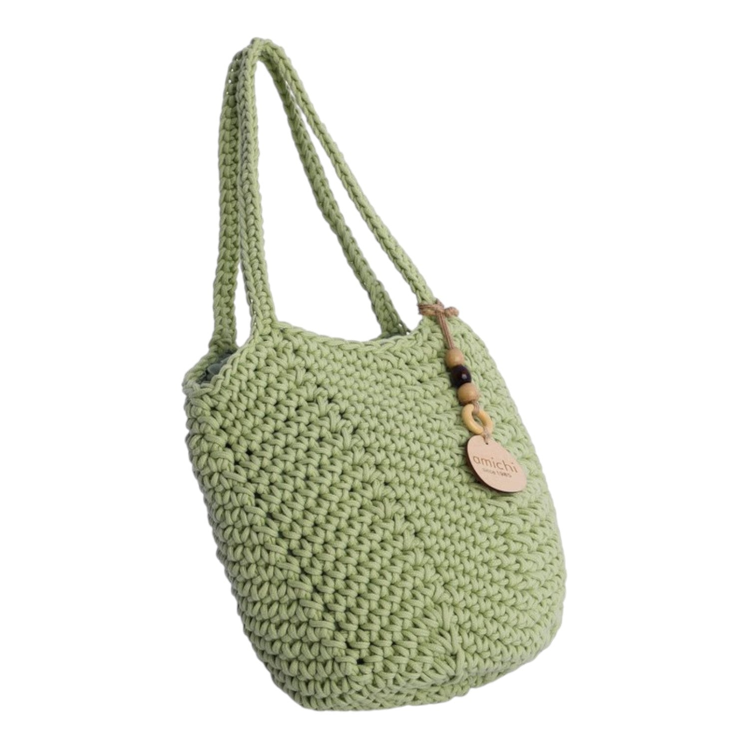 Bolso shopper Amichi punto Bask Verde - KimondoShop