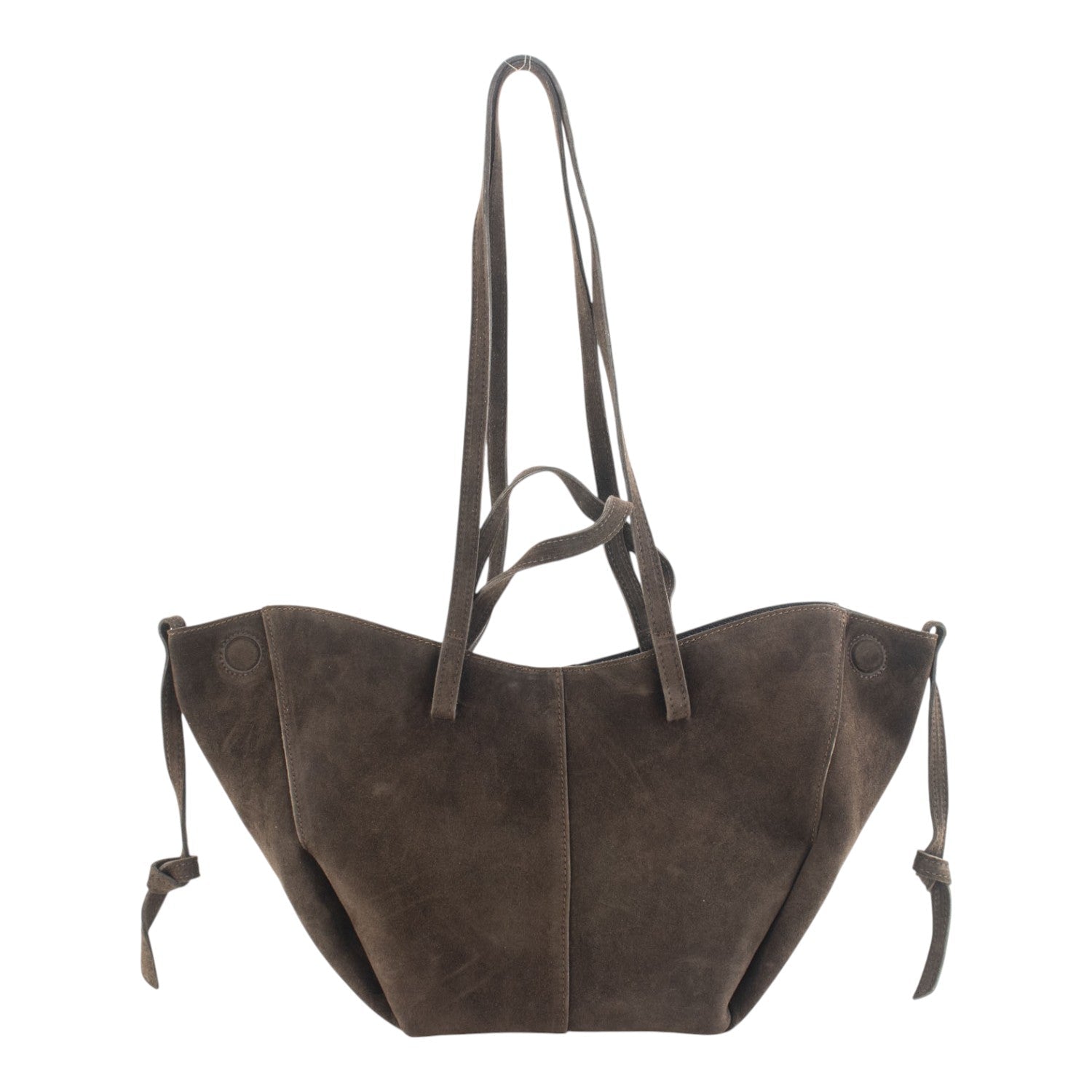 Bolso shopper Piel Pregato Venetto Chocolate asa vuelta - KimondoShop