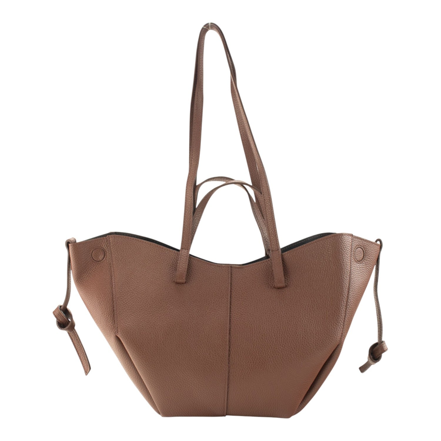 Bolso shopper Piel Pregato Venetto Soft Chocolate claro - KimondoShop