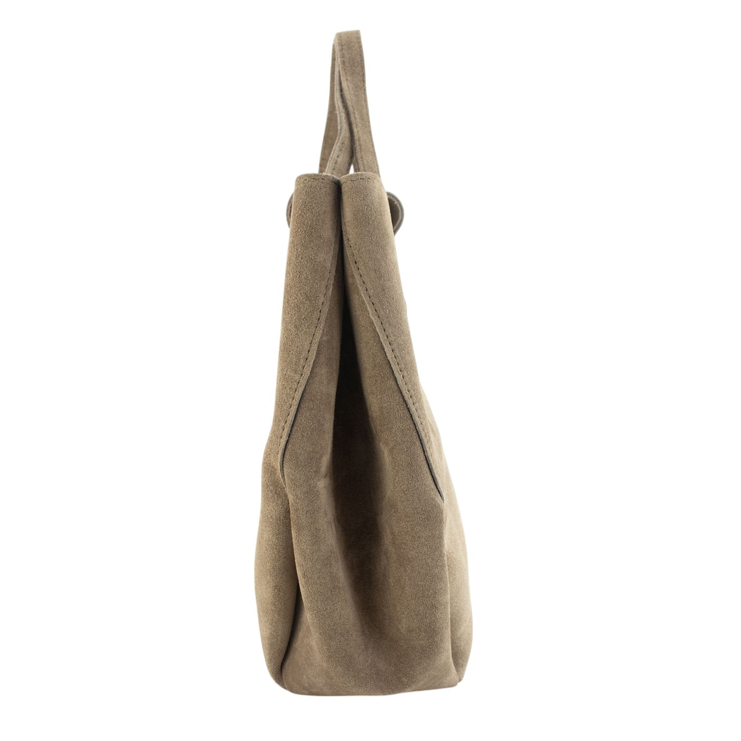 Bolso shopper Piel Pregato Venetto Taupe medio - KimondoShop