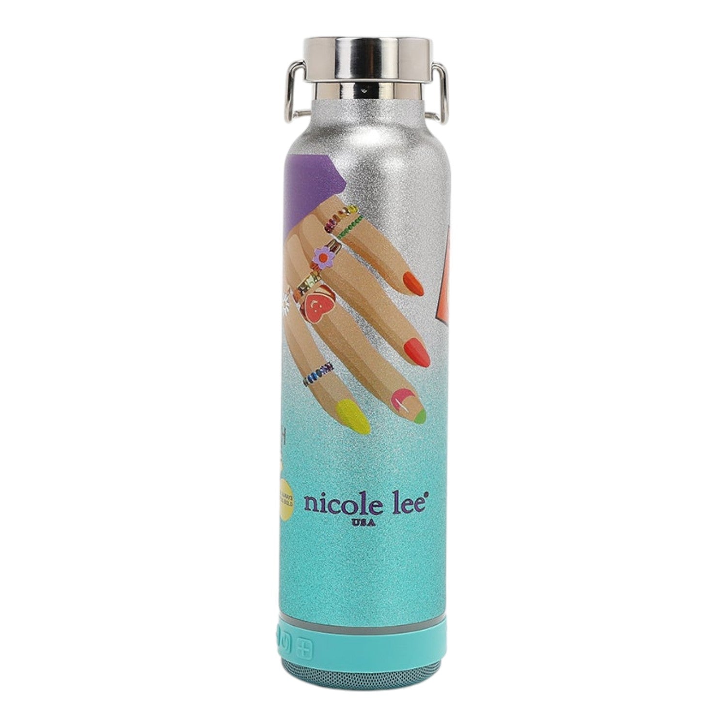 Botella térmica con altavoz bluetooth Nicole Lee Nail Polish - KimondoShop