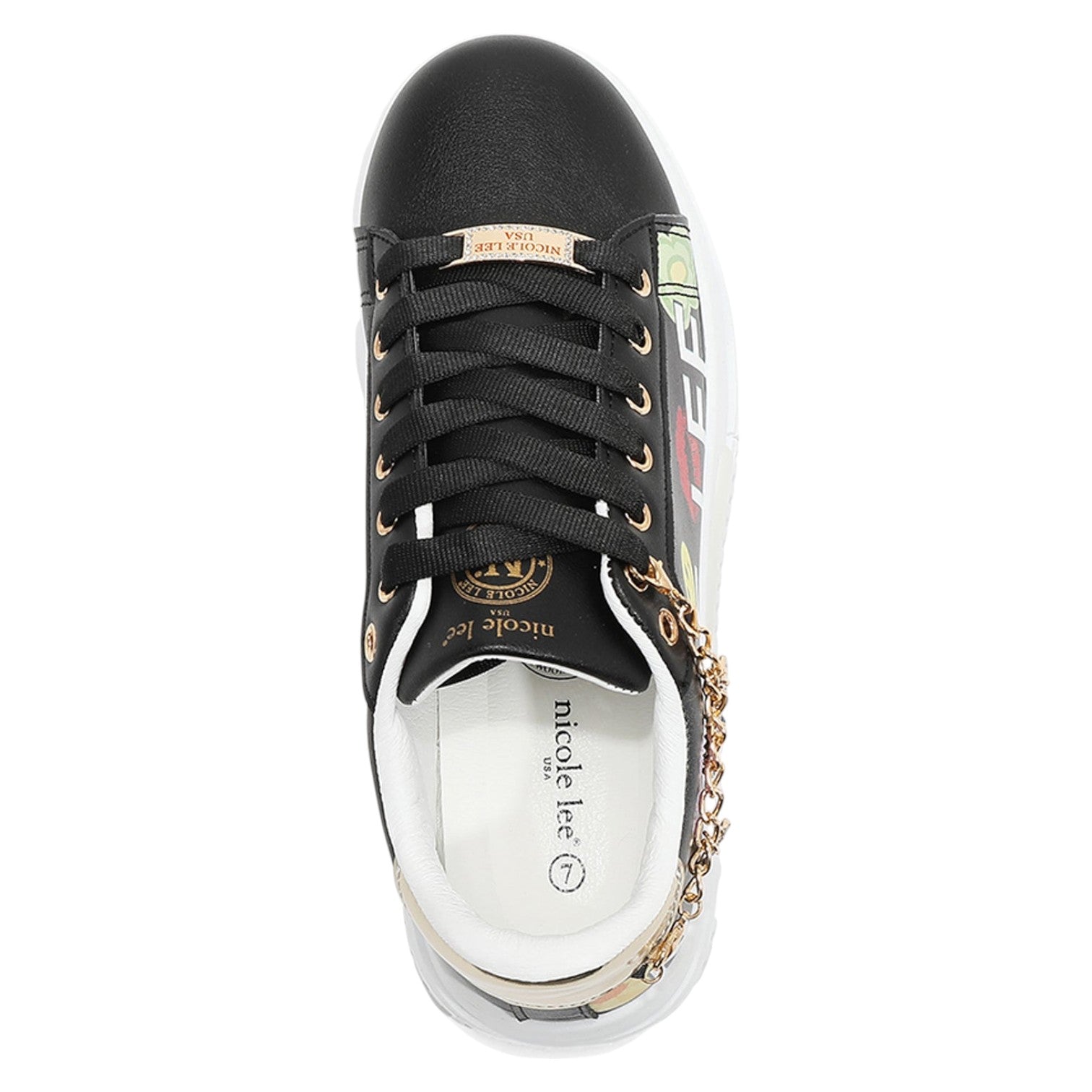 Deportivas Nicole Lee Fashion Charm Black - KimondoShop