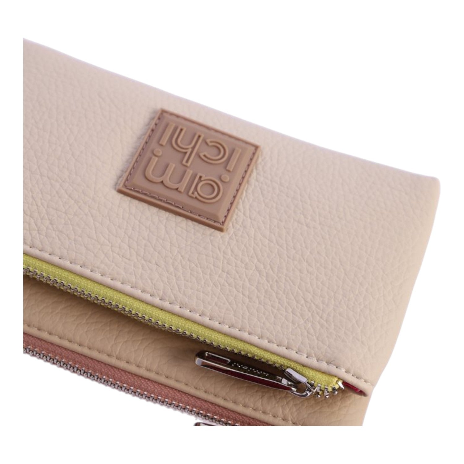 Monedero doble Amichi Facet Beige - KimondoShop