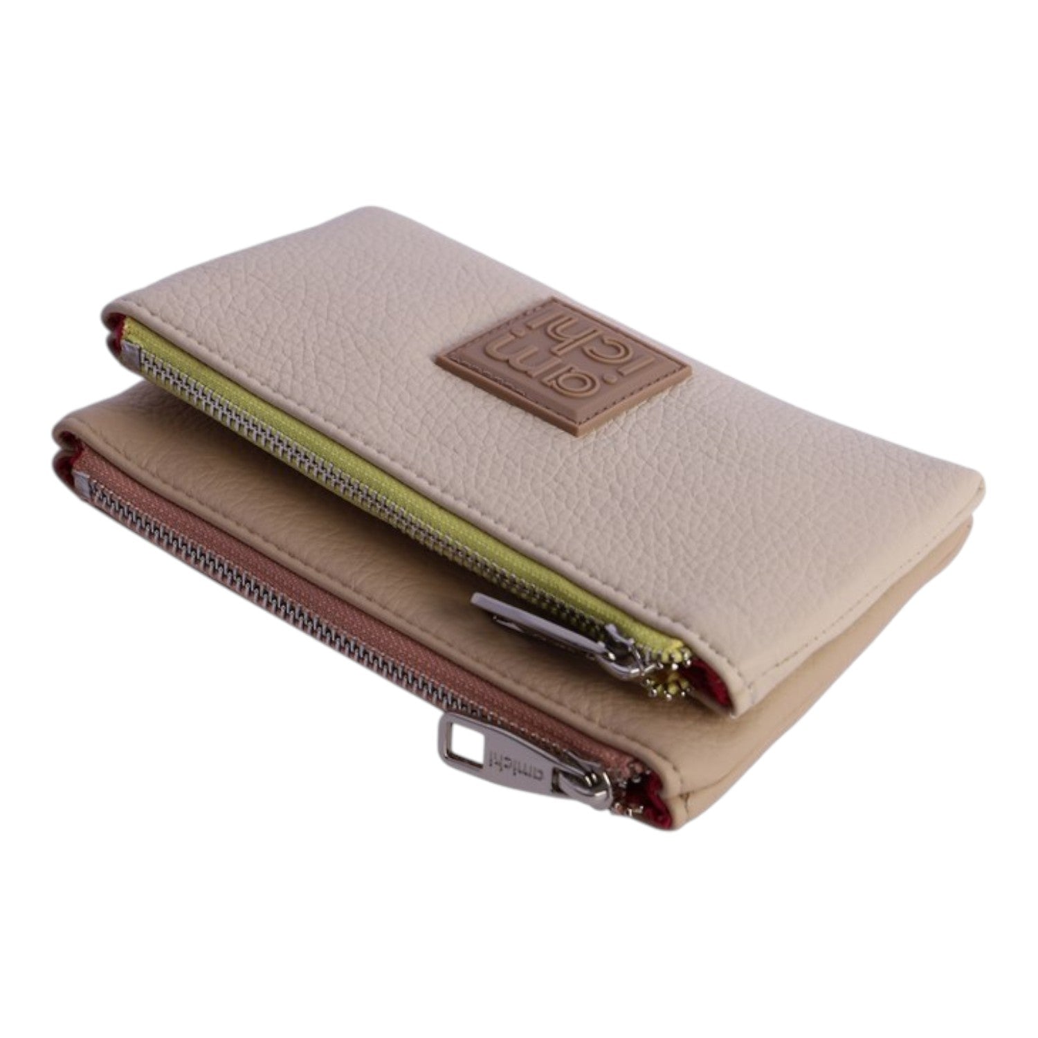 Monedero doble Amichi Facet Beige - KimondoShop