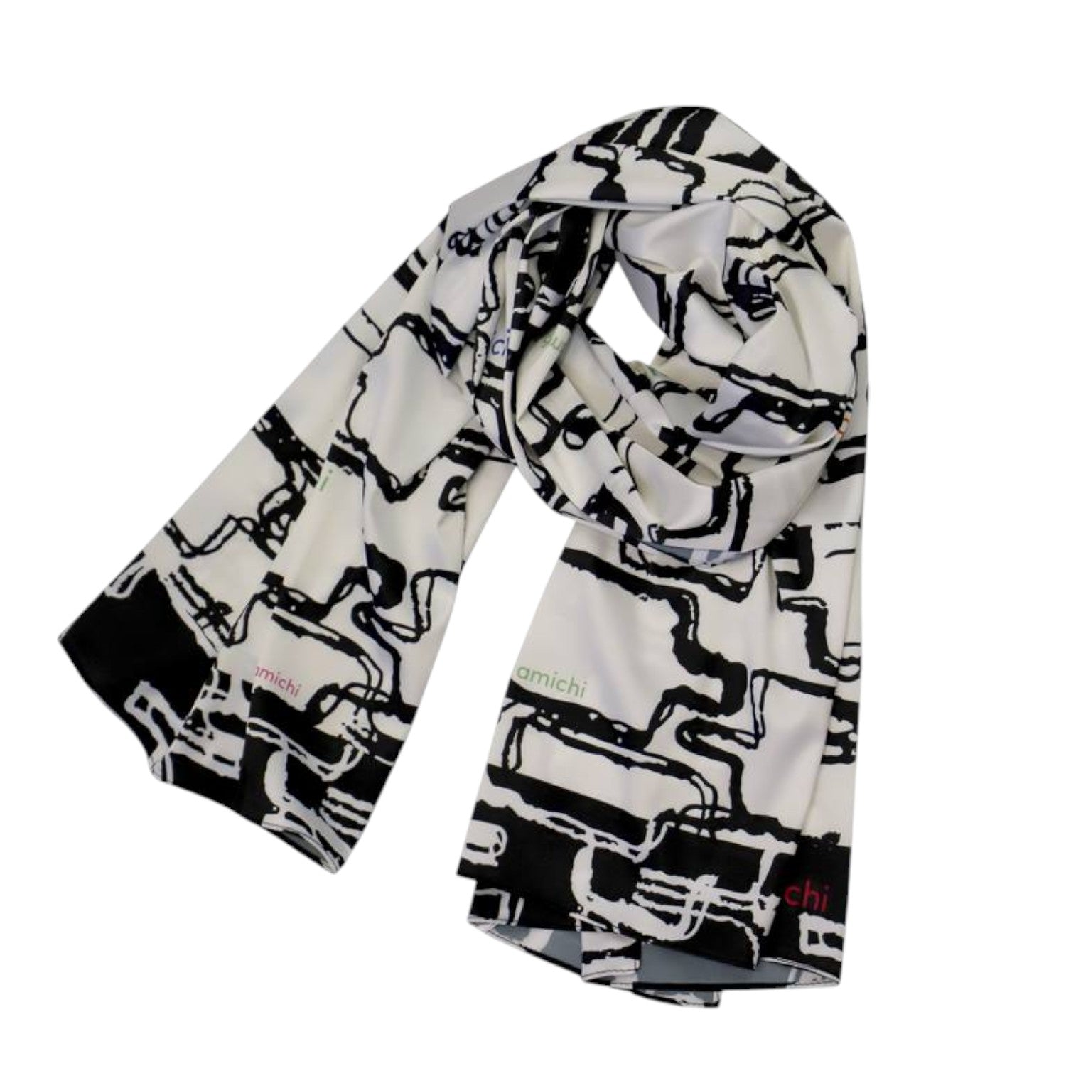 Pañuelo Amichi cuadros Black - KimondoShop
