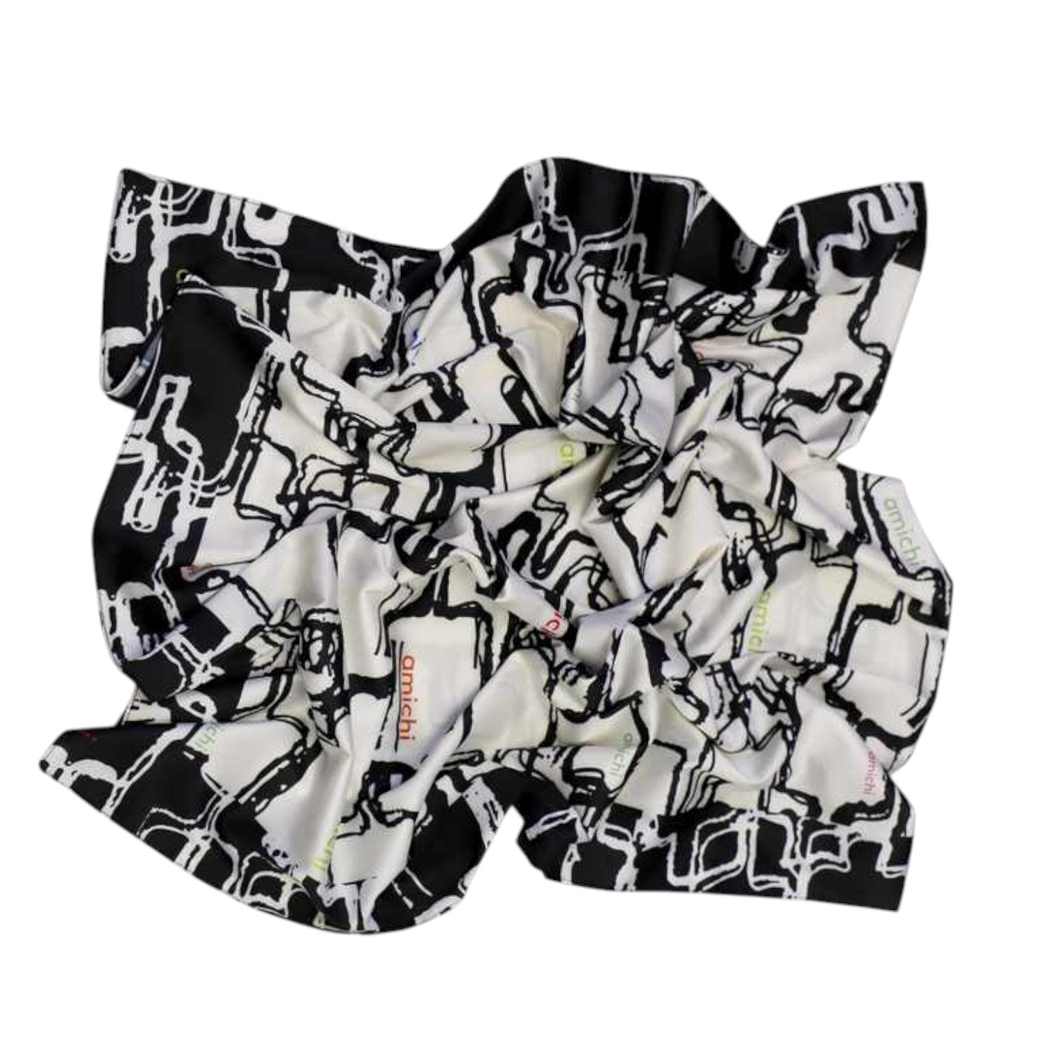 Pañuelo Amichi cuadros Black - KimondoShop