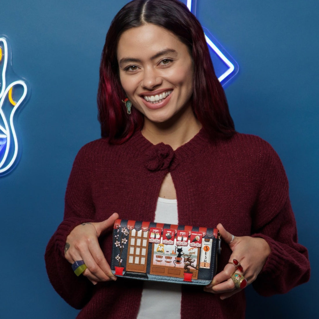 Billetero largo Vendula Sushi Blue Edition