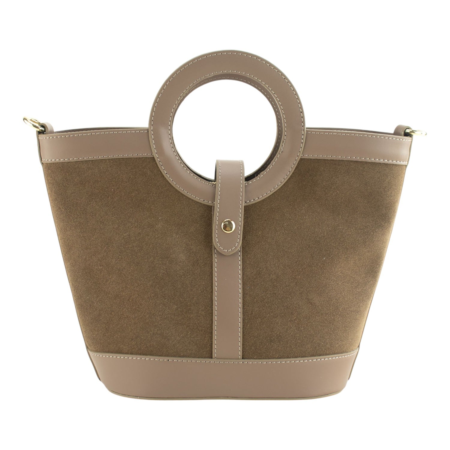 Bolso en piel Pregato Armonia Ante Taupe