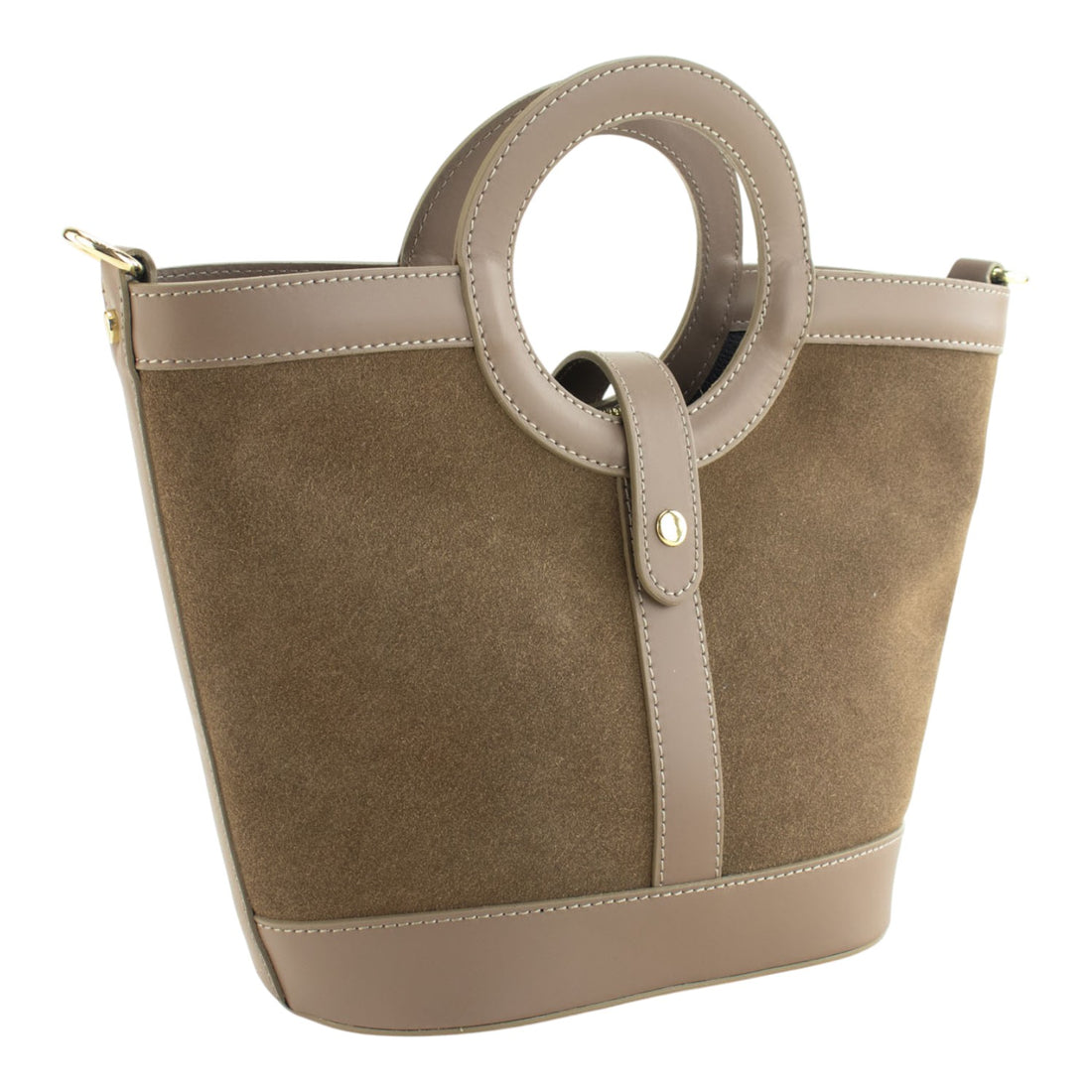 Bolso en piel Pregato Armonia Ante Taupe