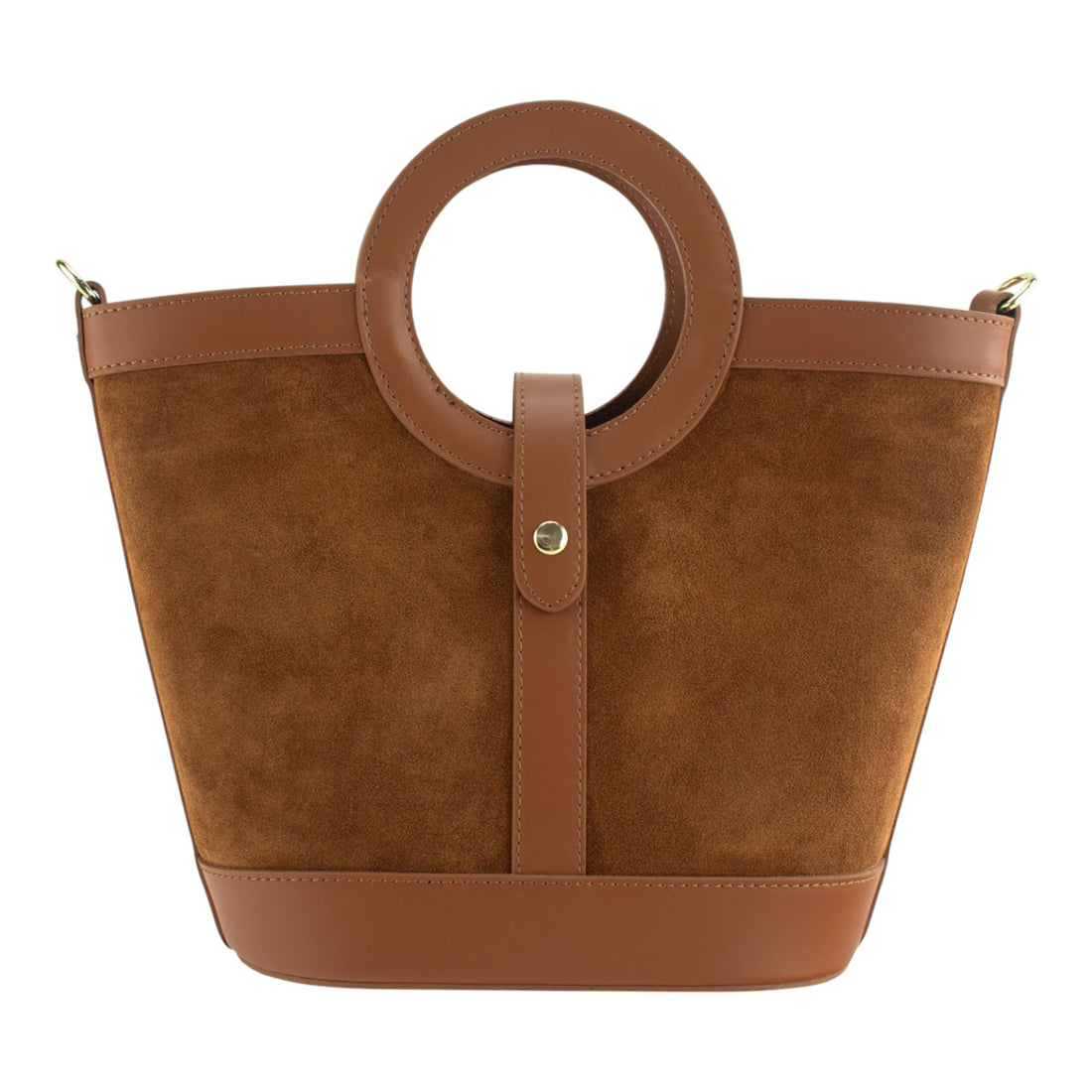 Bolso en piel Pregato Armonia Ante Camel