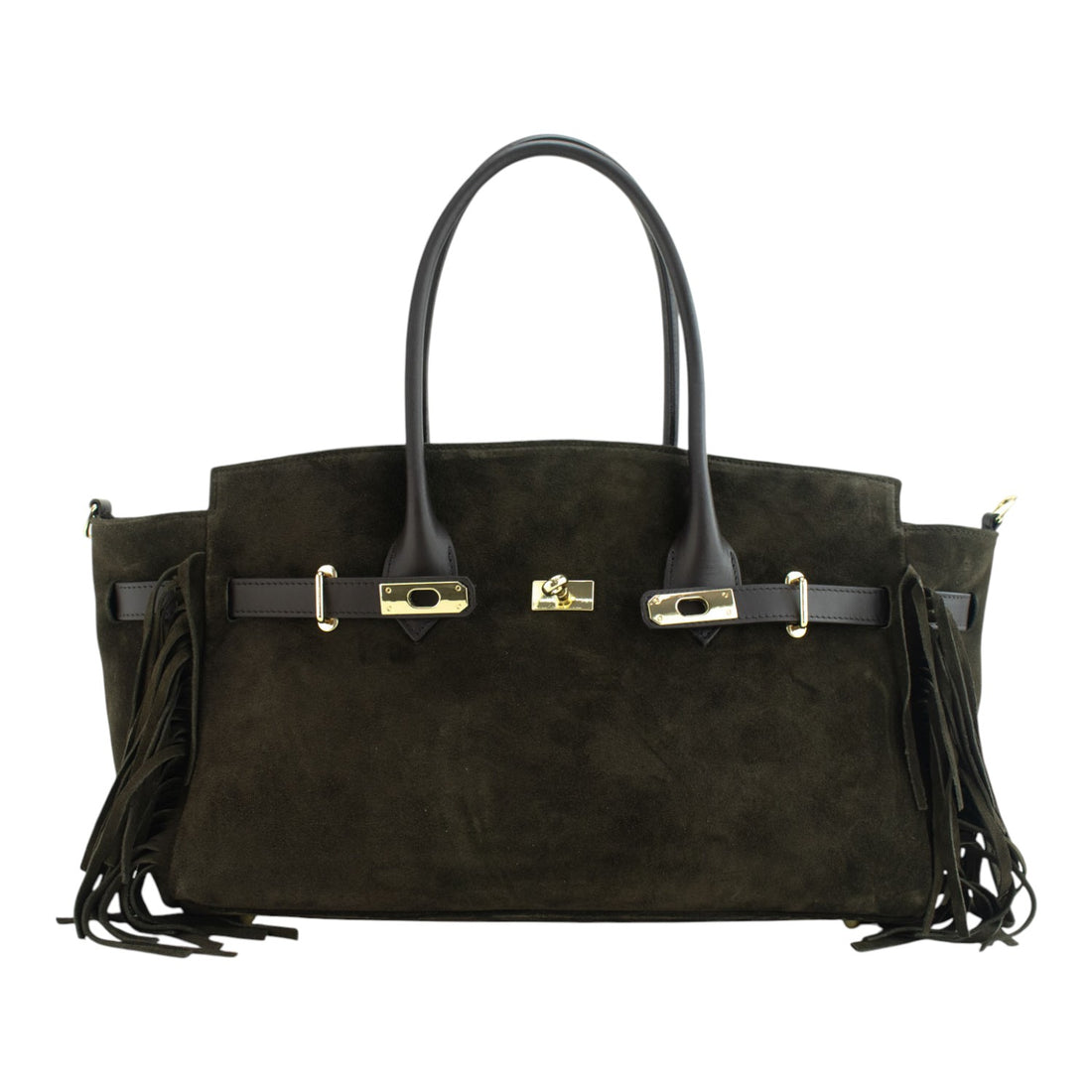 Bolso en piel Pregato Aurora Ante Bosque