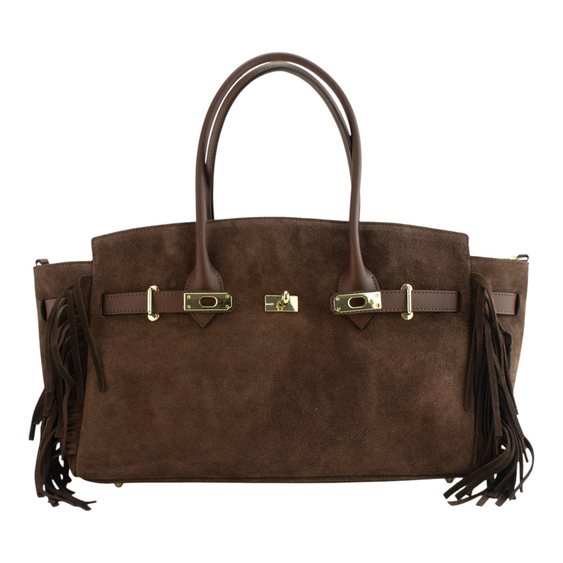 Bolso en piel Pregato Aurora Ante Camel