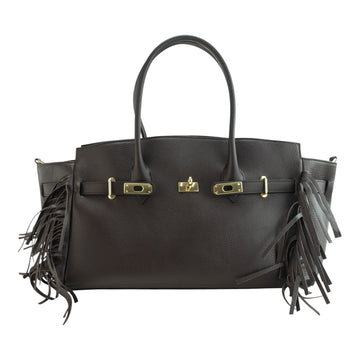 Bolso en piel Pregato Aurora Chocolate