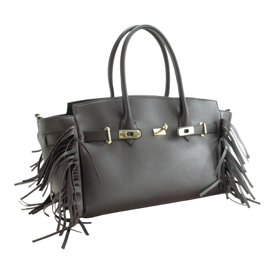 Bolso en piel Pregato Aurora Chocolate