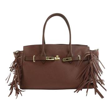 Bolso en piel Pregato Aurora Caramelo