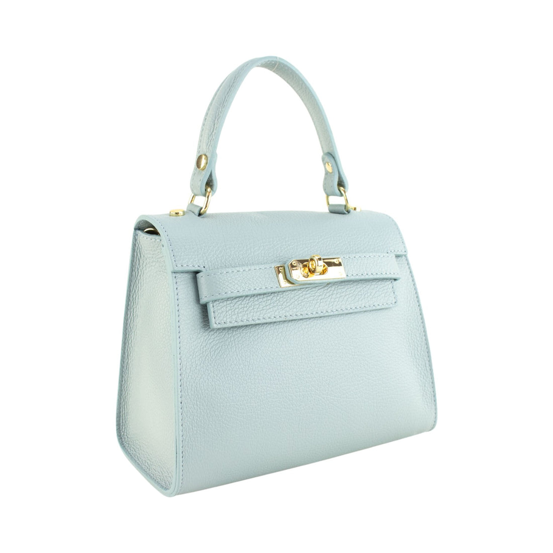 Bolso en Piel Pregato Latenza Azul cielo