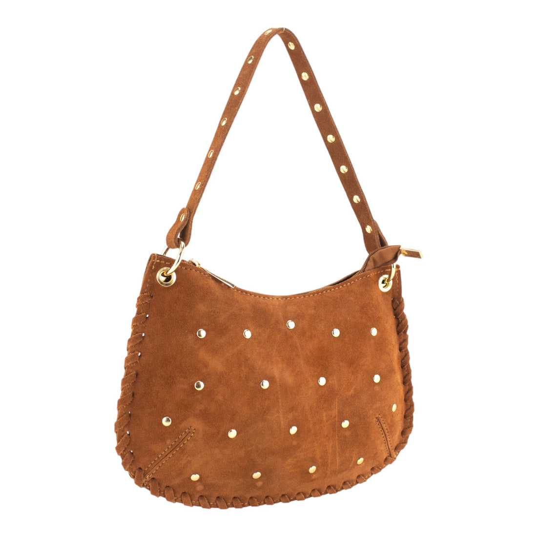 Bandolera en piel Pregato Luminia Camel