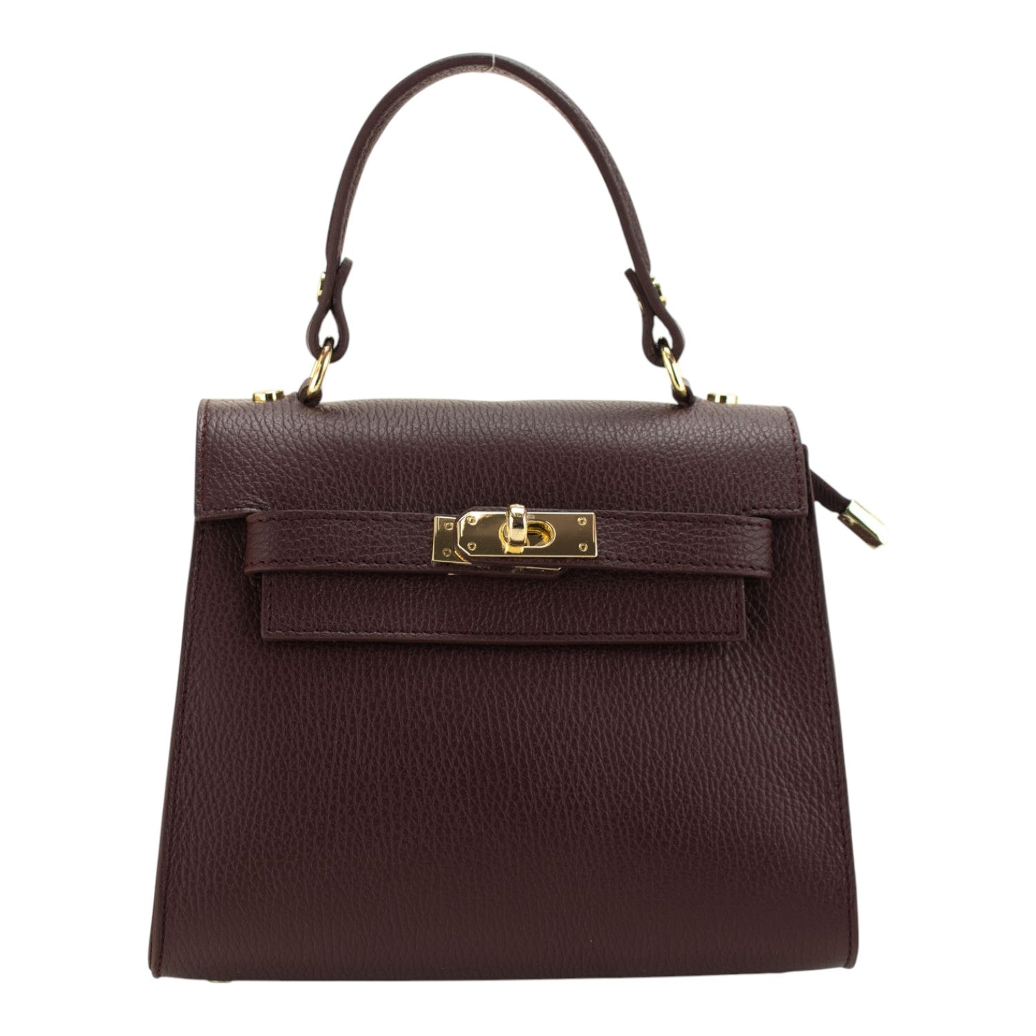 Bolso en Piel Pregato Latenza Granate oscuro