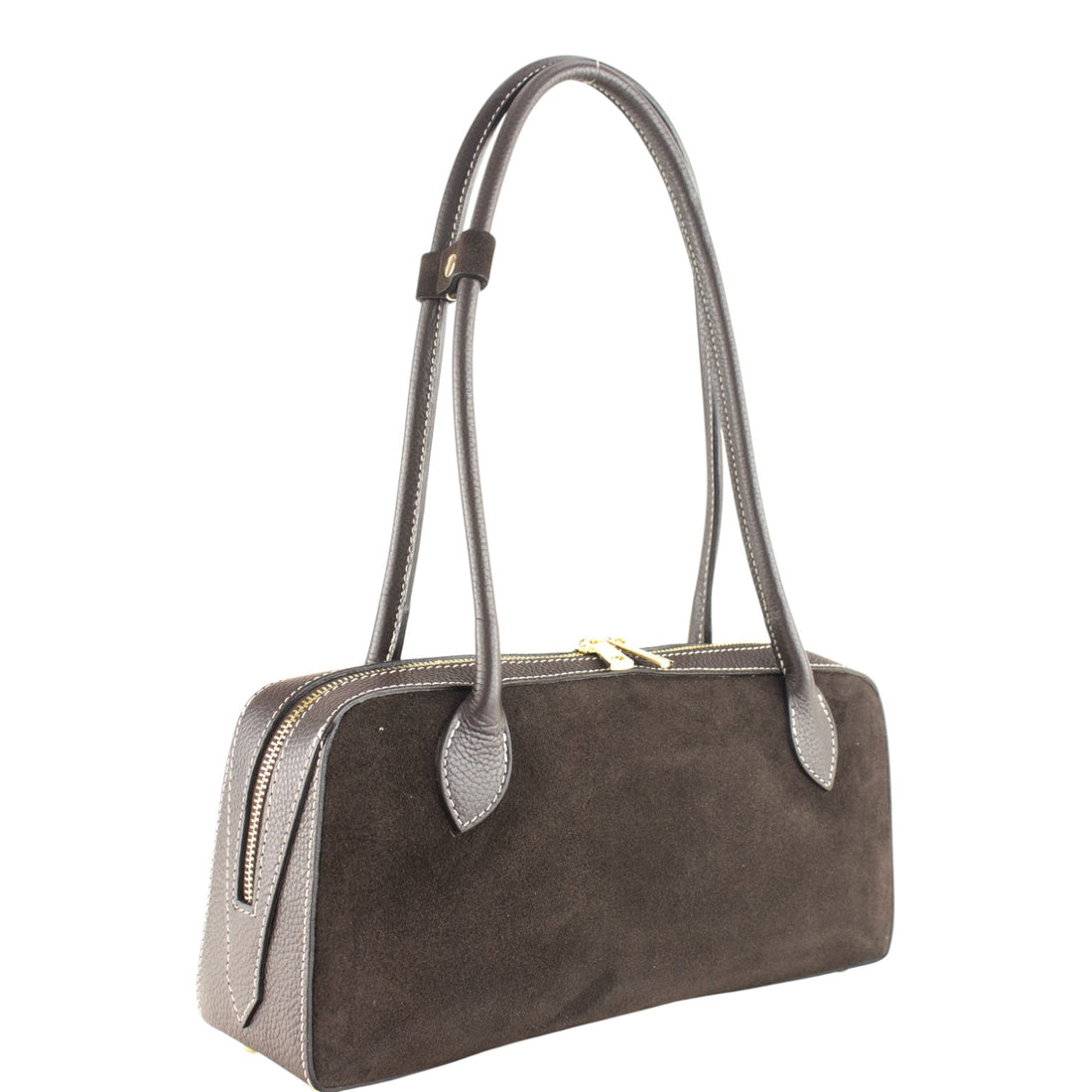 Bolso de Piel Pregato Cleo Chocolate