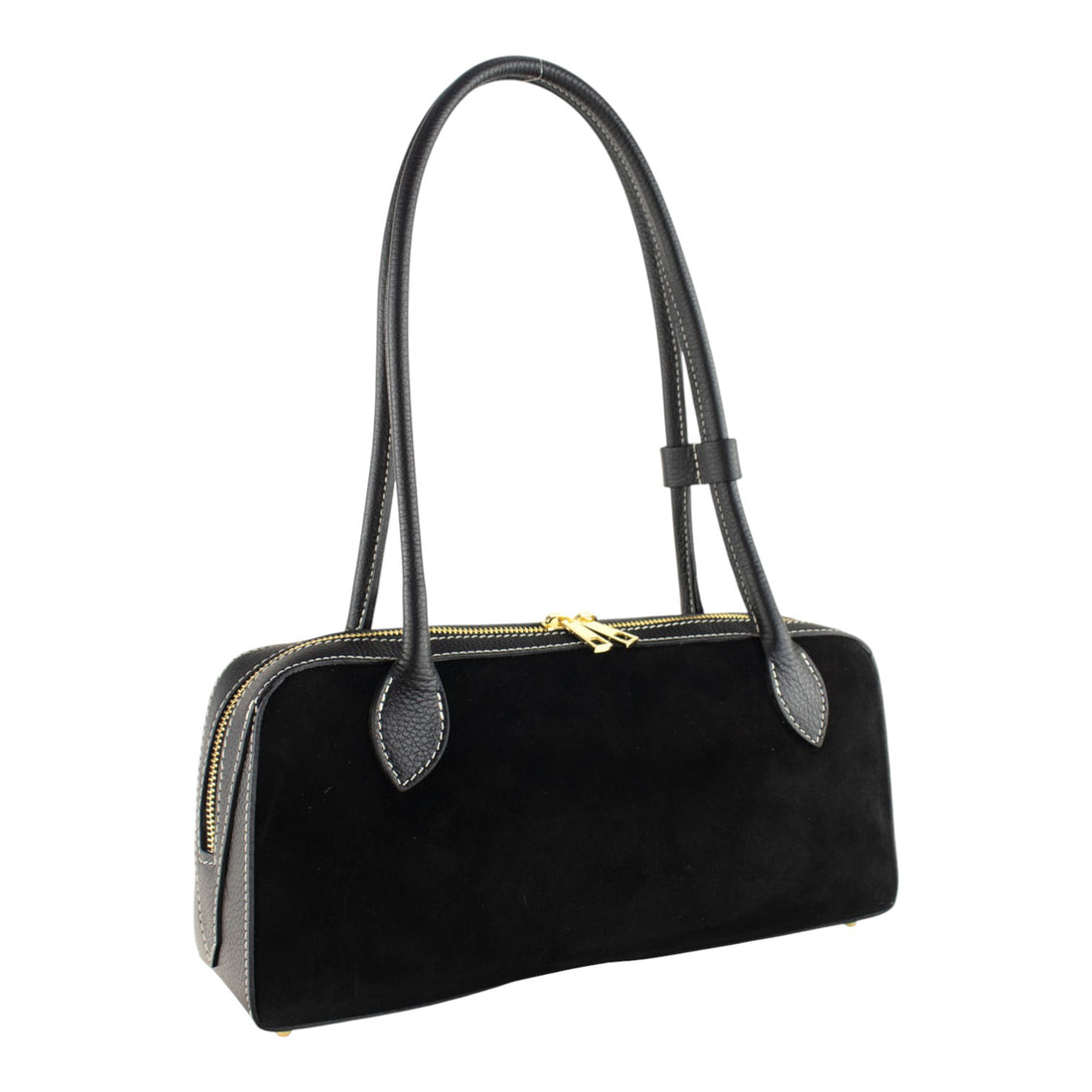 Bolso de Piel Pregato Cleo Negro