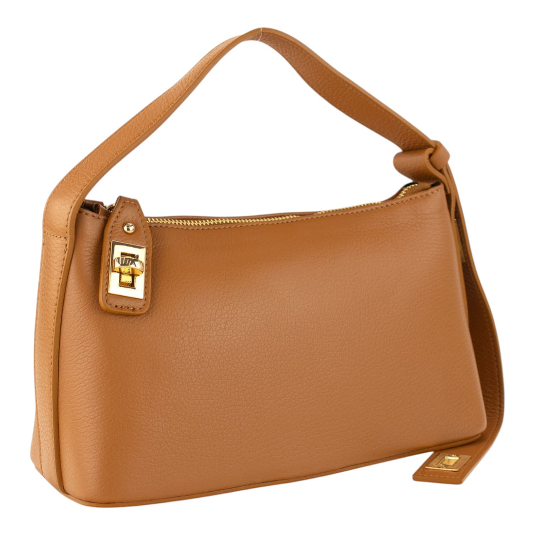 Bolso en Piel Pregato Isabella Camel