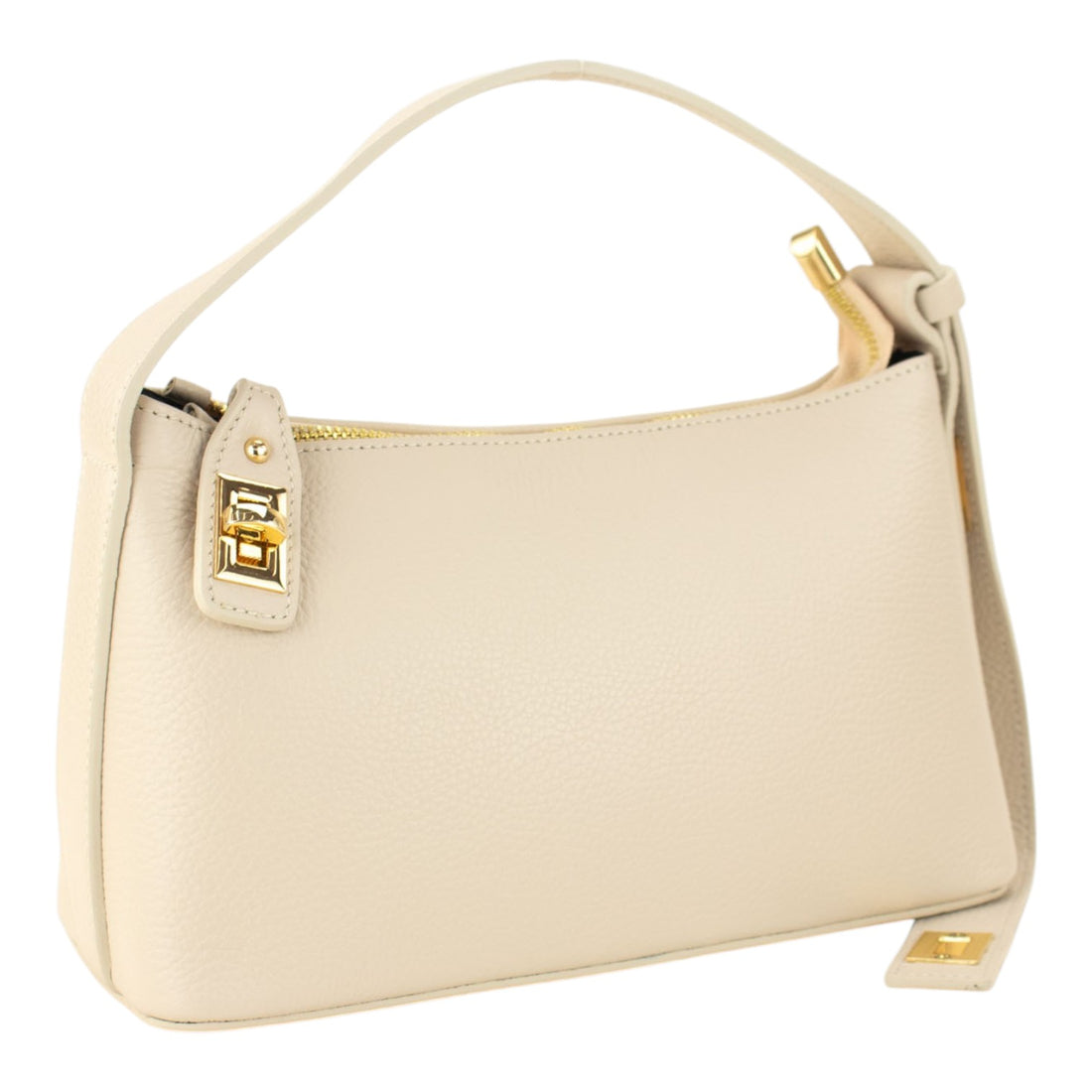 Bolso en Piel Pregato Isabella Beige