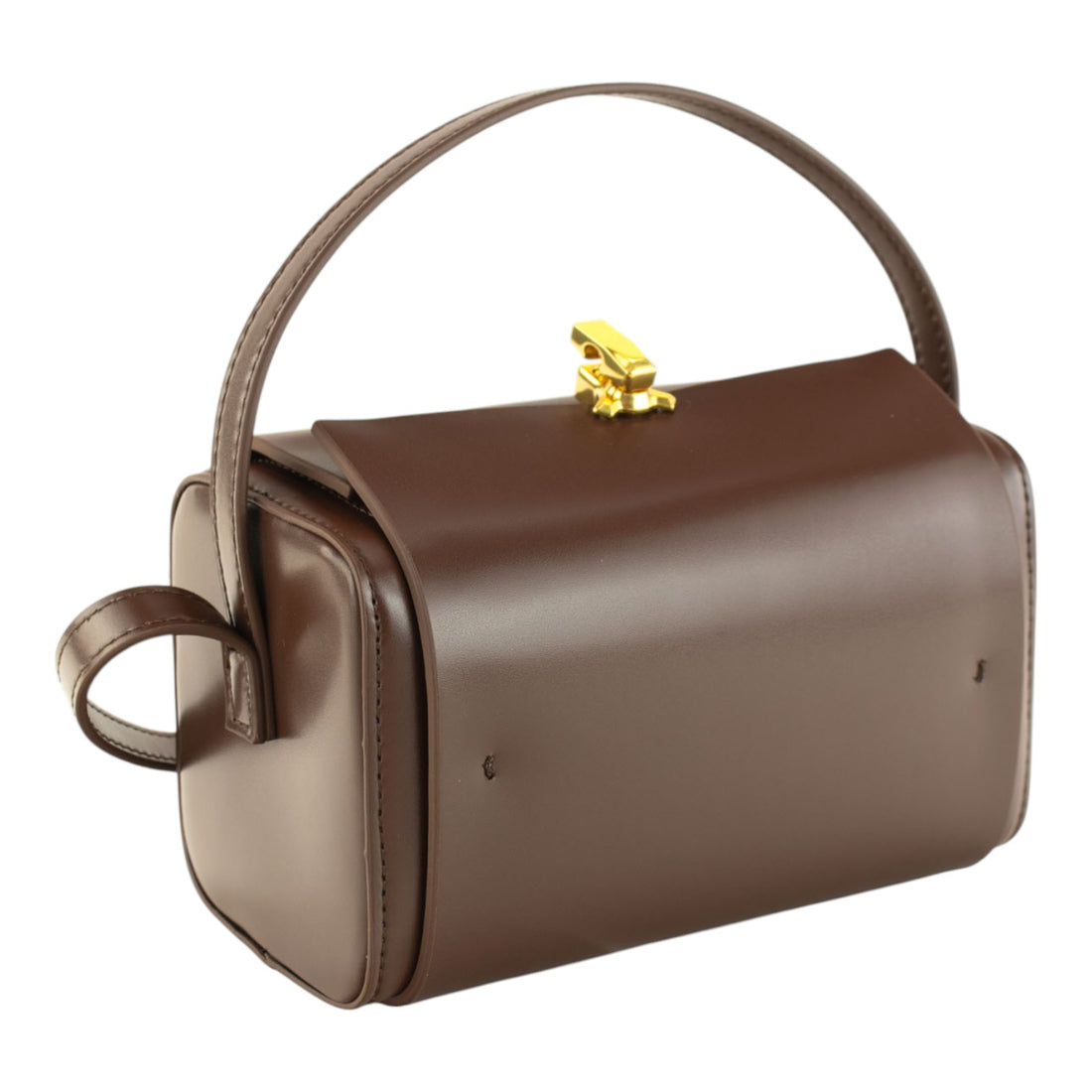 Bolso en piel Pregato Bianca Marrón