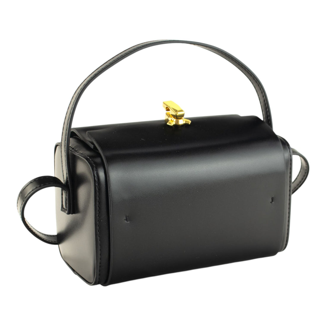 Bolso en piel Pregato Bianca Negro