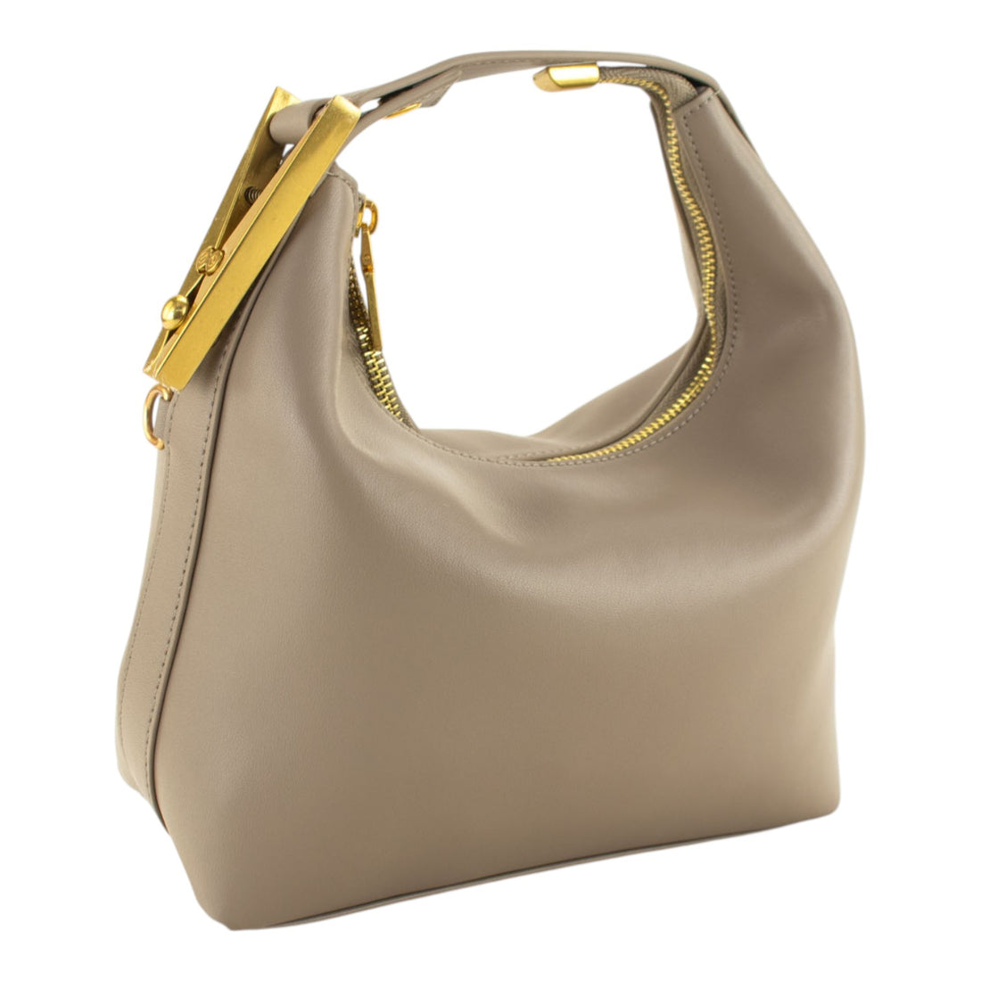 Bolso en piel Pregato Stella Taupe