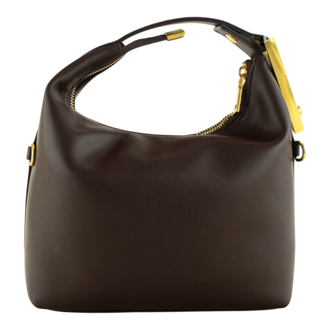 Bolso en piel Pregato Stella Chocolate