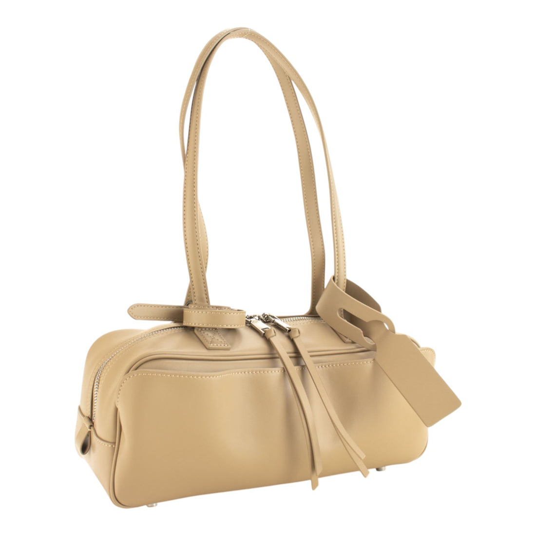 Bolso en Piel Pregato Veloura Taupe