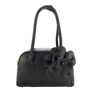 Bolso en Piel Pregato Fiora Negro