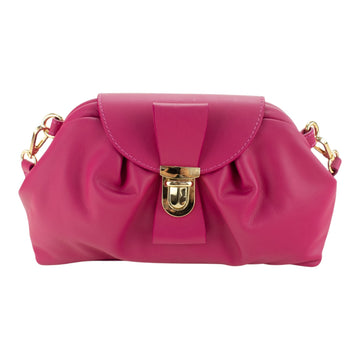 Bolso en Piel Pregato Dolce Fucsia