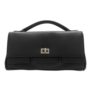 Bolso en piel Pregato Grace Negro - Herraje Plata