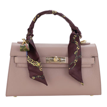 Bolso en Piel Pregato Grazia Nude