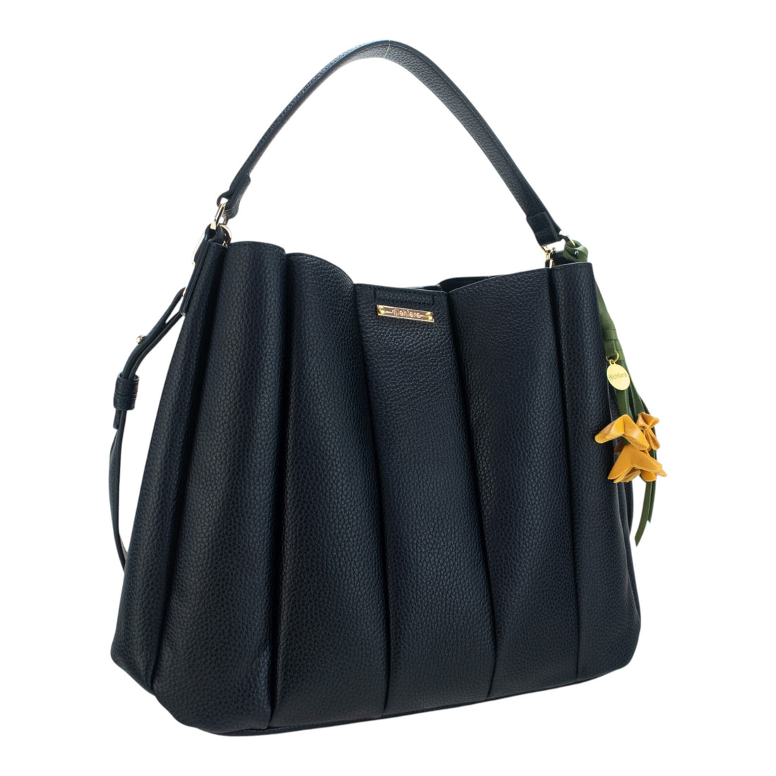 Bolso Shopper Alchiara Tulip Negro