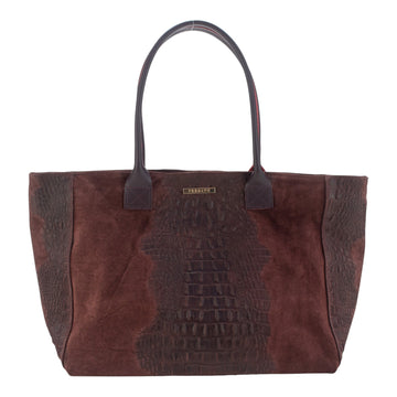 Bolso Shopper de Piel Pregato Velaria Burdeos
