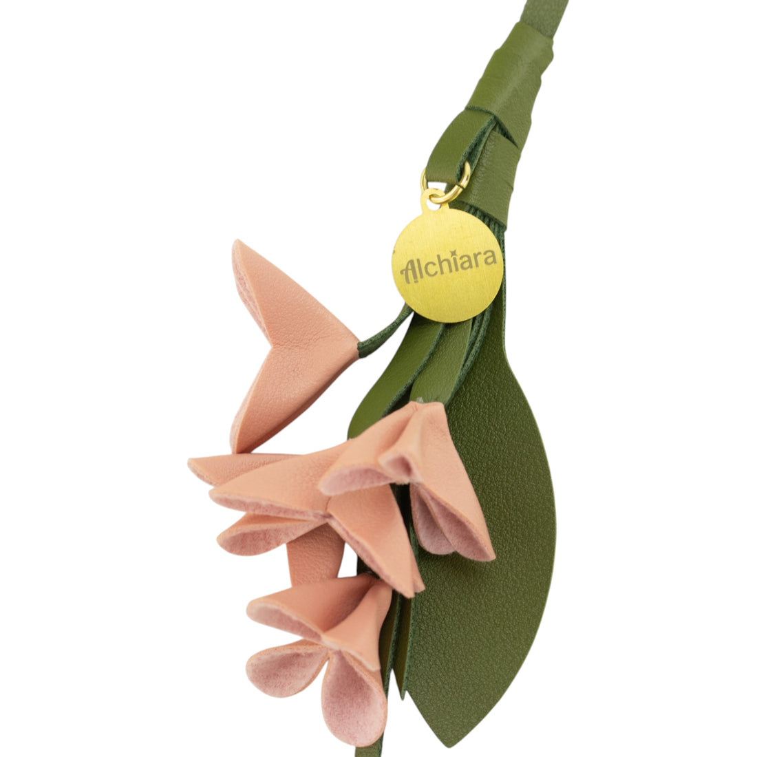 Charm para bolso Alchiara Melocotón y Verde