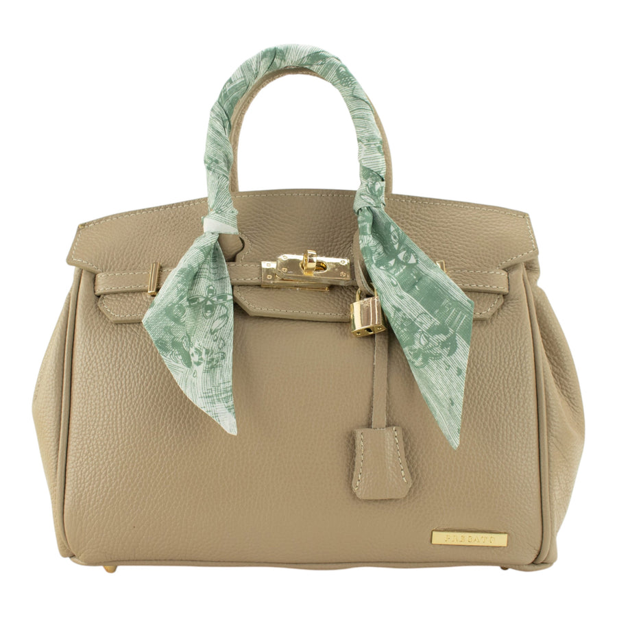 Bolso de mano Pregato Verona Taupe claro