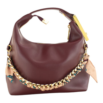Bolso en piel Pregato Stella Burdeos